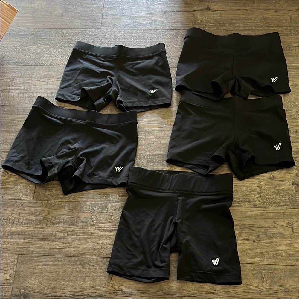 Juniors Varsity Black Athletic Shorts Set Size XS Like New